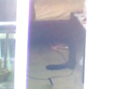 ретро порно на плажи Црнци из заједнице ошишан брюнетку са стрмим кукова у генг-бенг уместо стриптиза